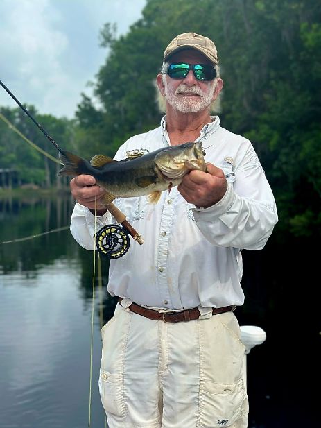 fly fishing for largemouth bass