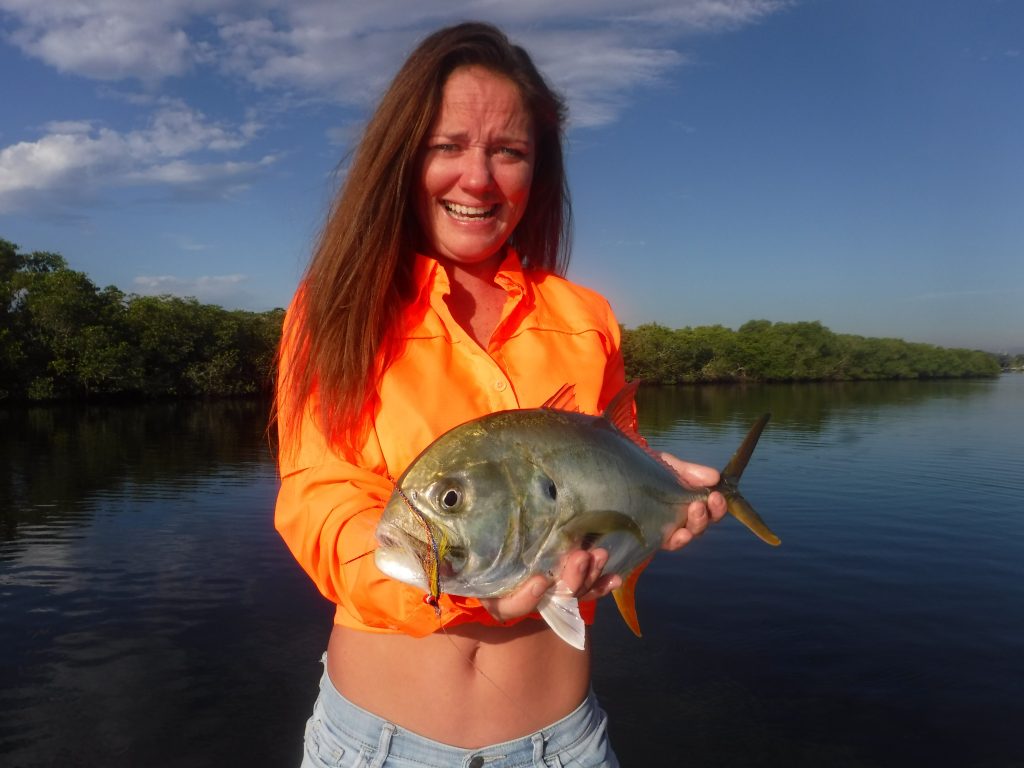 Crystal River jack crevalle on fly